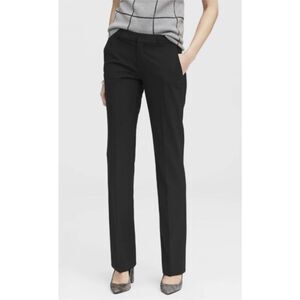 Banana Republic Black Wool Blend Martin Fit Trousers Size 4